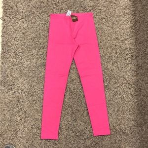 NWT pink Tea brand leggings size 10